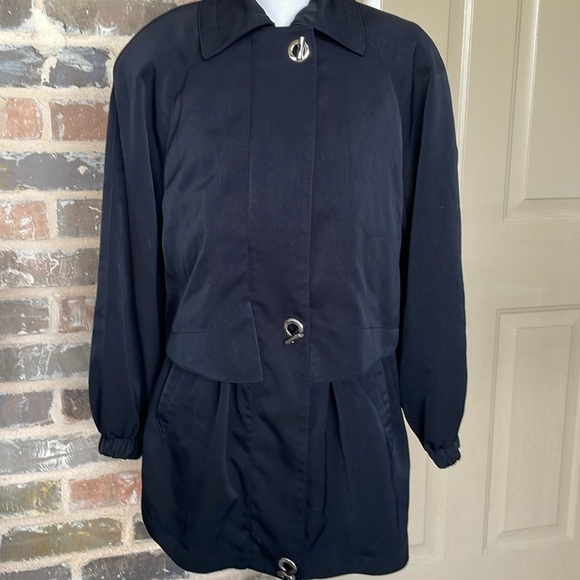 Fleet Street Jackets & Blazers - Fleet Street Adjustable Waist Coat Raincoat Waterproof Toggles Full Zip Sz Small